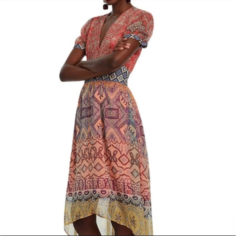 Desigual Nana Multicolor Midi Dress - Picture 15 of 15